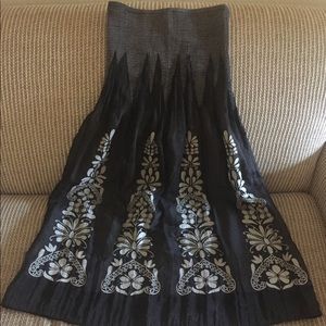 Lapis Strapless Dress/Bathing suit cover-up/ Skirt